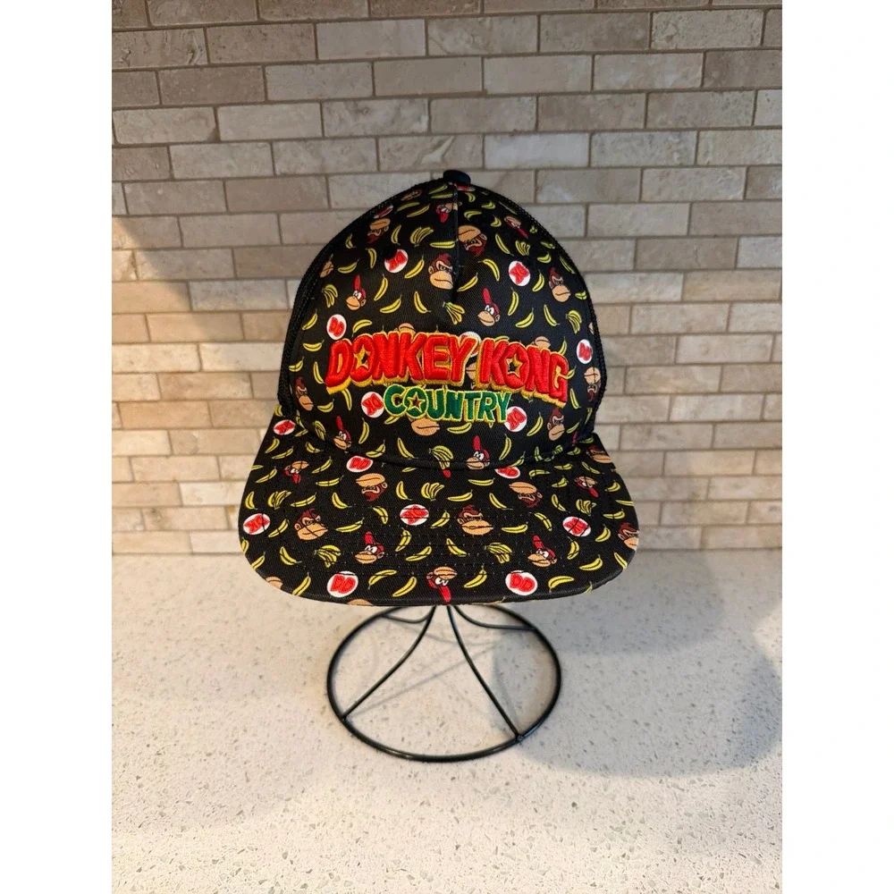 Donkey Kong Country All Over Print Trucker Cap Nintendo world Universal Studios